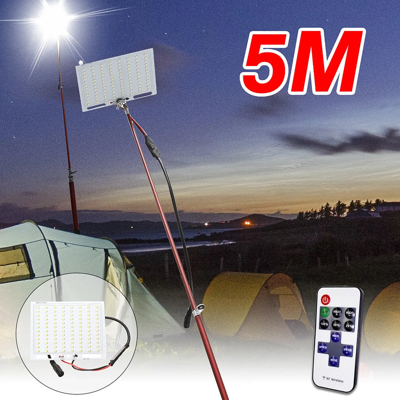 LED Fishing Rod Light with 96 LEDs and 120° Beam Angle for Enhanced Night Fishing Visibility and Versatile Outdoor Illumination