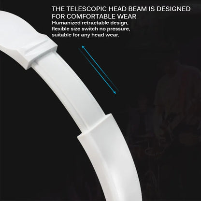 Wired over-ear headphones folded to 18x15x7cm with adjustable headband and 3.5mm plug