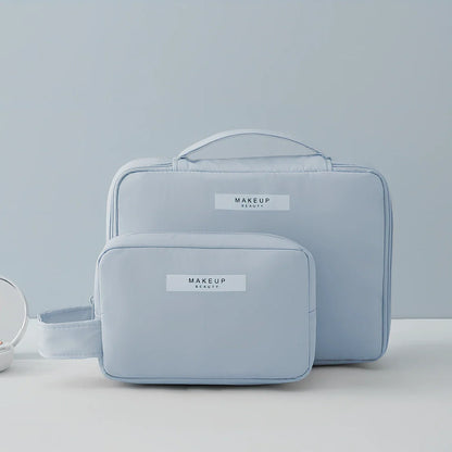 23x16.5x8cm travel cosmetic organiser bag with sponge construction and multiple compartments