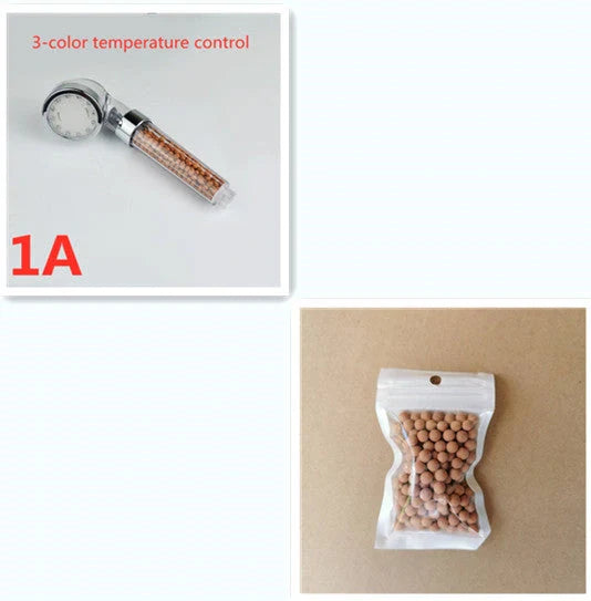 Color Changing LED Shower Head with temperature sensor and high pressure