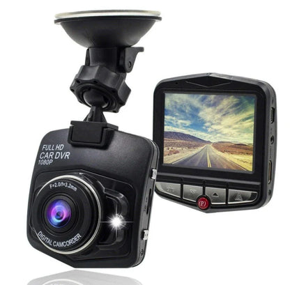 Compact 1080P Dash Cam with Night Vision, G-Sensor, and Wide-Angle Lens