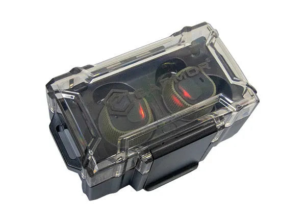Earmor M20 electronic hearing protection earplugs kit with charging case and multiple ear tip sizes