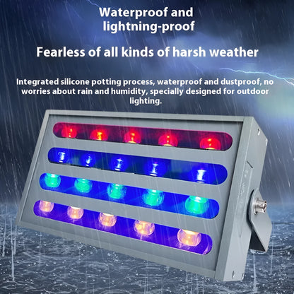 LED rainbow tree lamp with aluminium alloy shell for outdoor RGB colour projection lighting