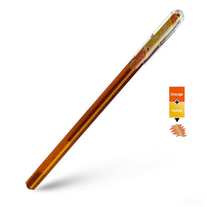Flash gel pen with 1.0mm tip and pearlescent glitter ink in multiple colour options