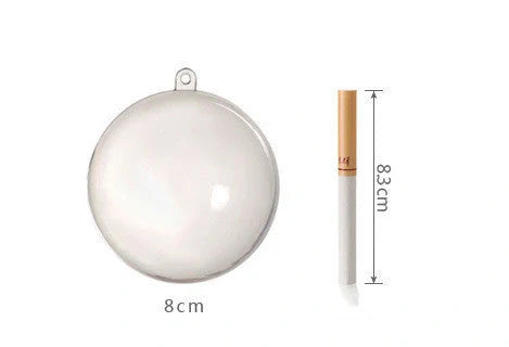 Eco-friendly PS plastic decorative hanging balls for crafts, decorations, and gifts