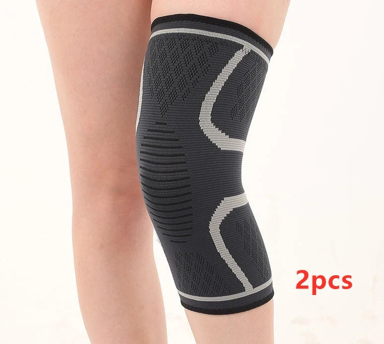 Anti-slip breathable knee support in various colours and sizes