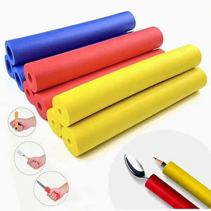 Rubber grip hose sleeves showing 10mm and 18mm inner diameters for utensil handle enhancement