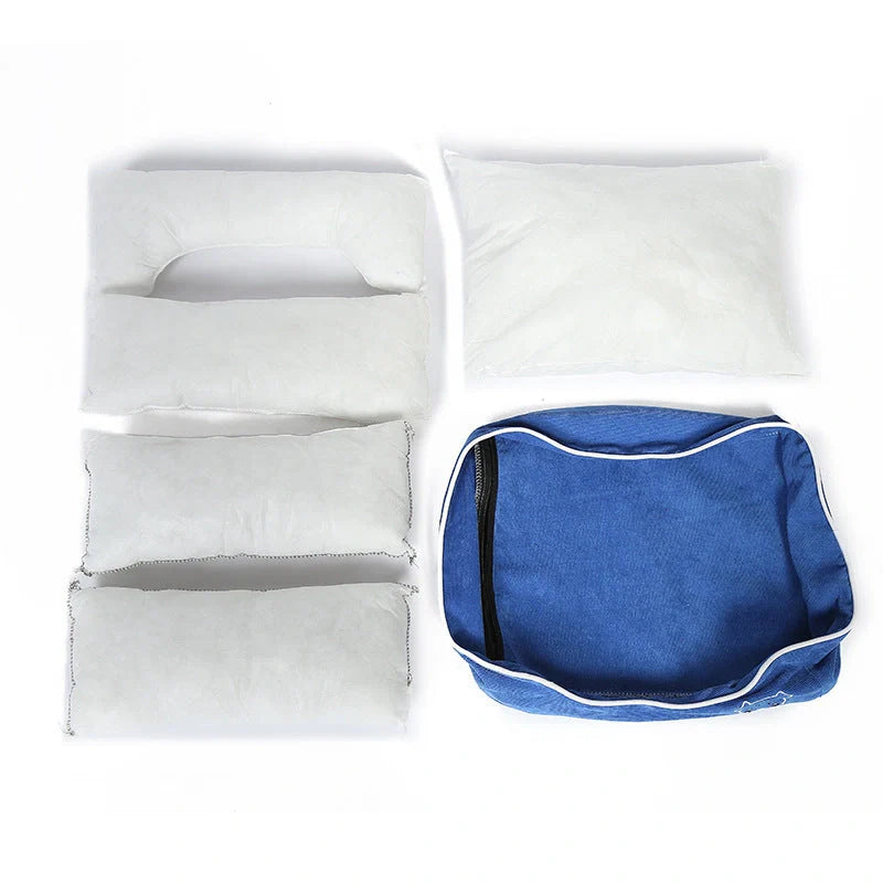 Bite resistant corduroy pet kennel in various sizes and colours