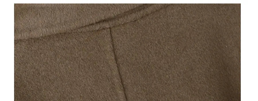 Long grey wool coat with suit collar shown in black and caramel colours on a male model