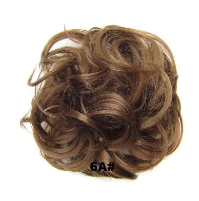 Hair ring wig in various colours from 1# to Burg, showing synthetic fibres and natural hairline for temporary styling