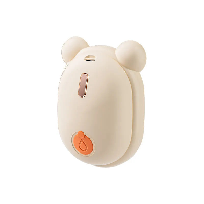 Pink and yellow rechargeable pet grooming comb with detachable head and spray function.