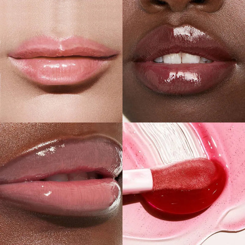 PHOFAY Juicy Lip Oil Gloss Non-Sticky Lip Gloss 4.8ml Ultra-Moisturising Lip Oil with Doe-Foot Applicator Available in 12 Shades Including Sets