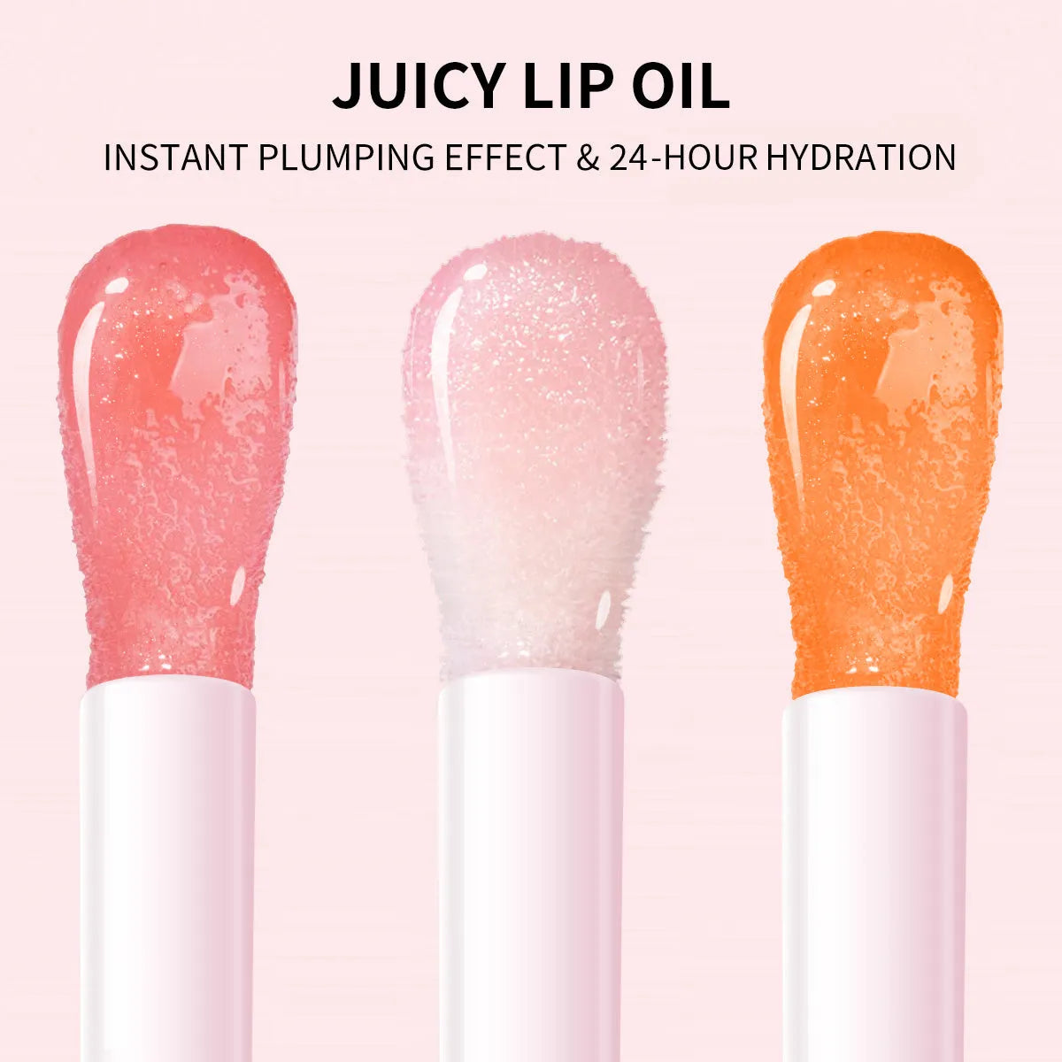 PHOFAY Juicy Lip Oil bottle with doe-foot applicator in non-sticky formula