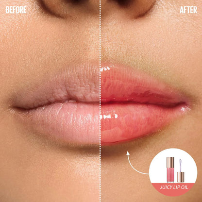 PHOFAY Juicy Lip Oil bottle with doe-foot applicator in non-sticky formula