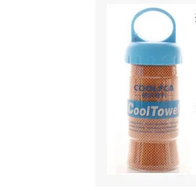Microfiber sports cooling towel in various colours showing 30x100cm dimensions