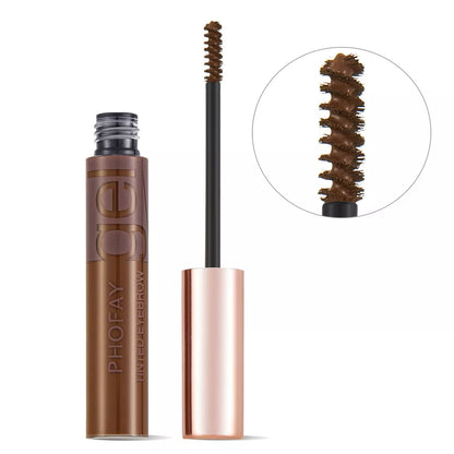 PHOFAY Tinted Eyebrow Gel in a 10ml tube with precision brush for natural-looking brows