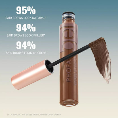 PHOFAY Tinted Eyebrow Gel in a 10ml tube with precision brush for natural-looking brows