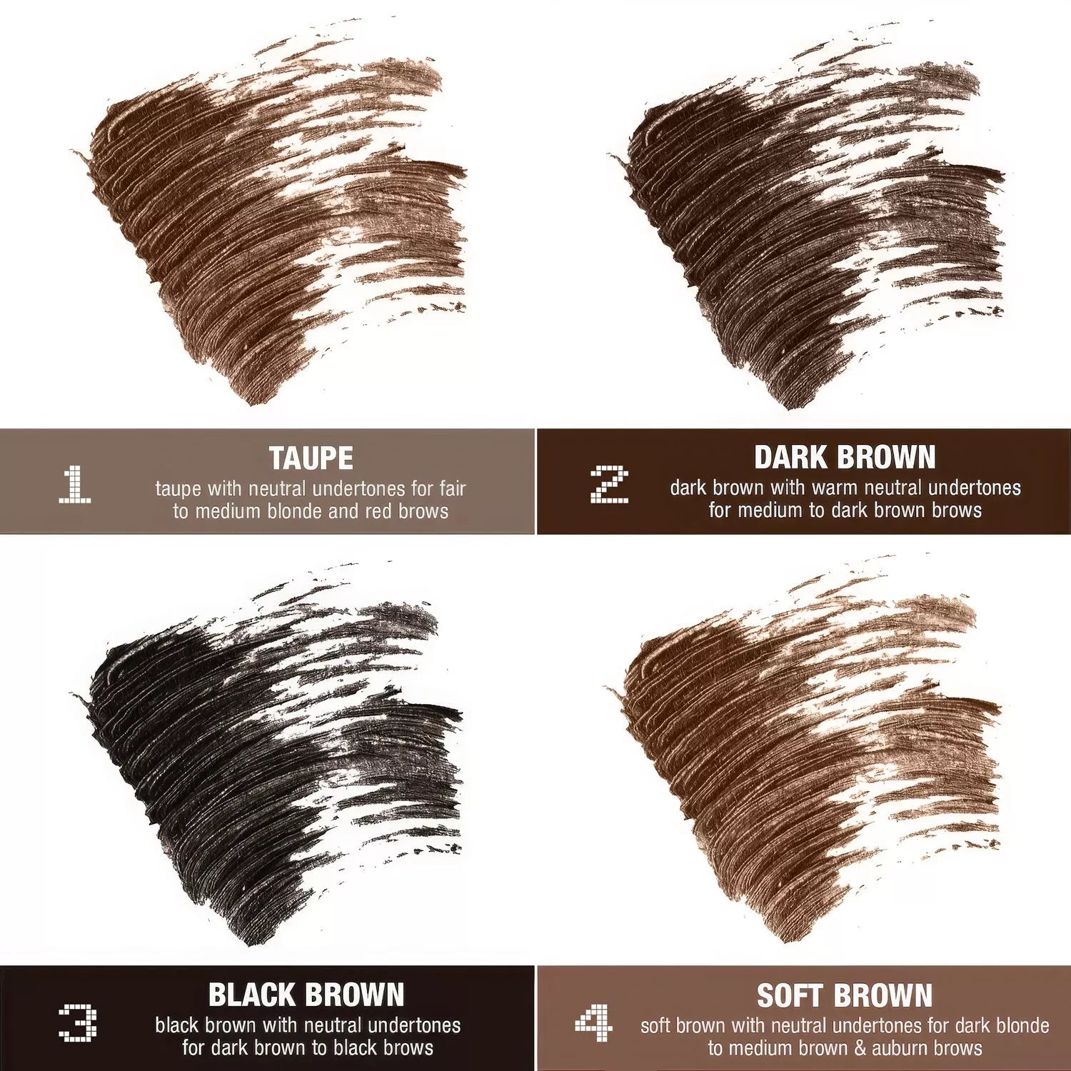 PHOFAY Tinted Eyebrow Gel in a 10ml tube with precision brush for natural-looking brows