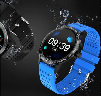 T2 smart bracelet with colour screen displaying heart rate and activity data