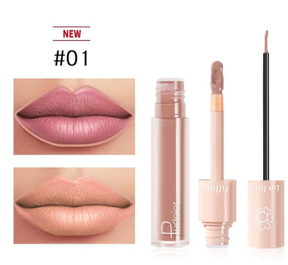 Pudaier dual-ended lipstick and lip gloss tube with 20 colour options