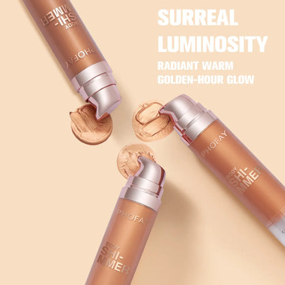 PHOFAY Body Shimmer Oil 25ml lightweight silky shimmering body oil in colours 01, 02, 03, or Set