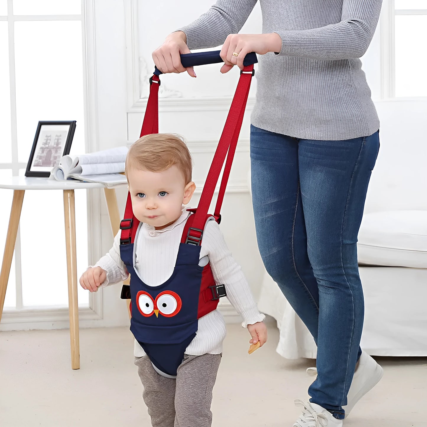 Baby walking harness belt in multiple colours with adjustable functions for toddler support