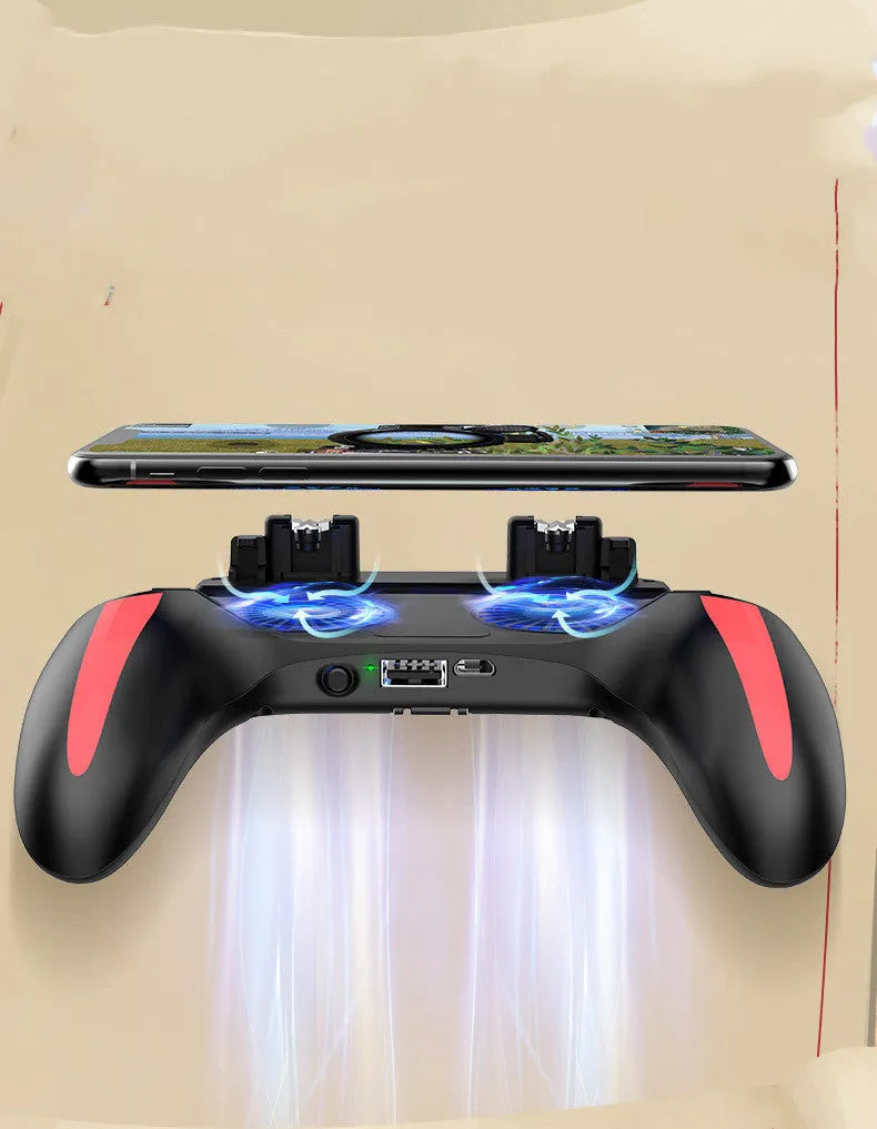 H10 mobile phone game controller showing touch screen interface on ABS plastic body.