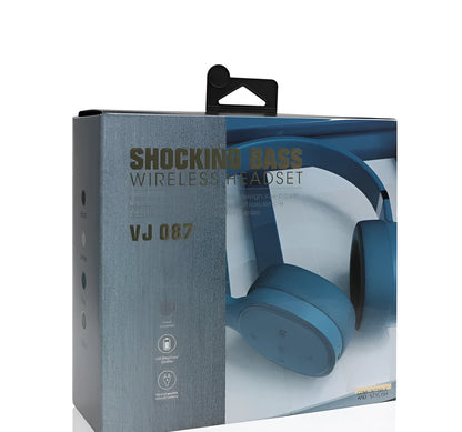 Wireless Bluetooth headphones in black, blue, grey or white colour options showing 40mm speaker drivers.