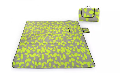 Waterproof outdoor picnic mat with cushioning, available in multiple designs