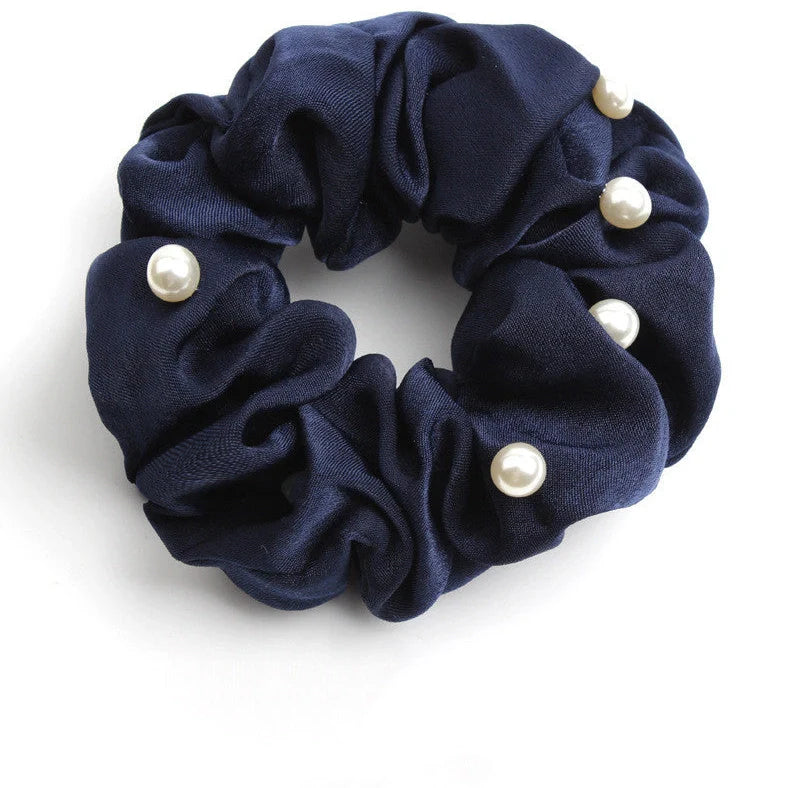Creative rubber band fabric hair accessories hair ring in six colours including red, black, dark blue, pink, grey, light blue