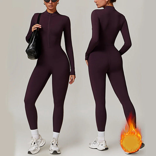 Versatile moisture-wicking jumpsuit in a variety of vibrant colors, designed for active lifestyles