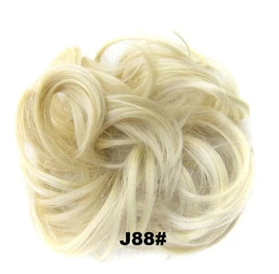 Hair ring wig in various colours from 1# to Burg, showing synthetic fibres and natural hairline for temporary styling