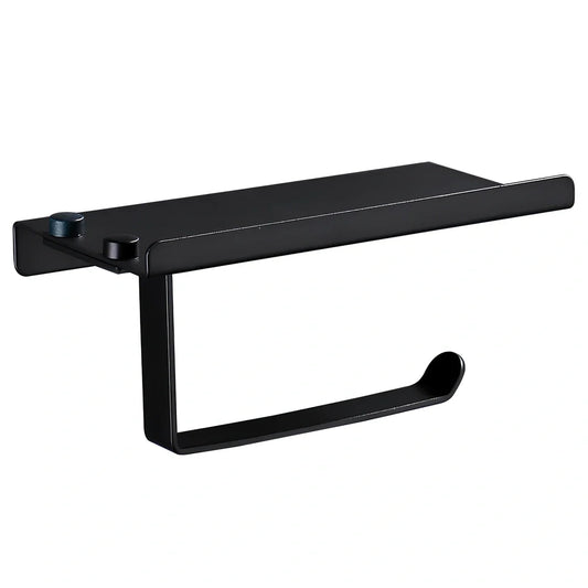 304 stainless steel towel rack with toilet paper holder and tissue box in mirror finish, 30cm wide for bathroom organisation