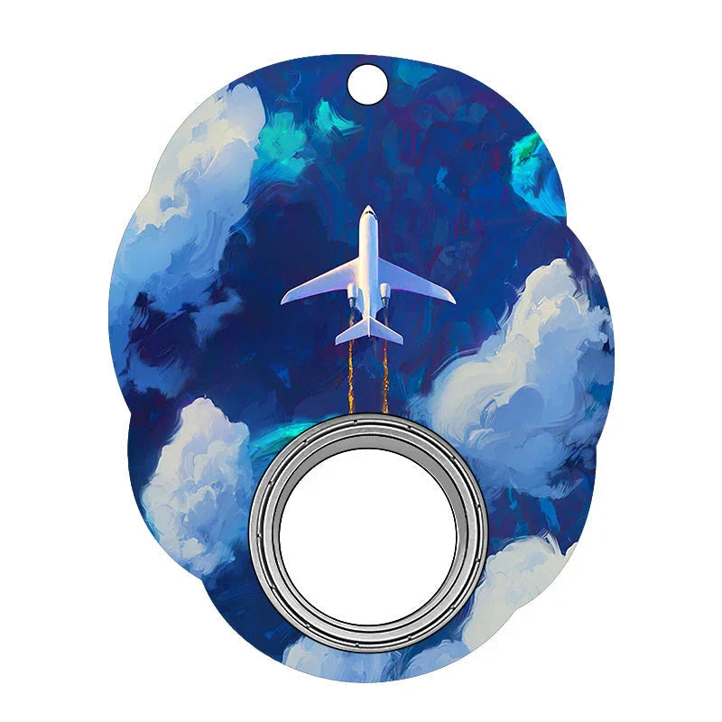 Stylish Fidget Spinner Keychain with Vibrant Designs for Stress and Anxiety Relief