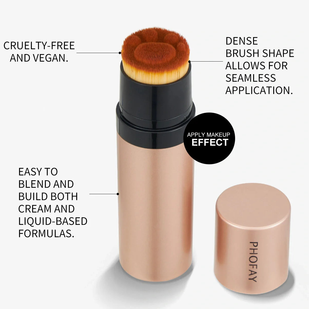 PHOFAY Contour Stick with built-in brush for easy sculpting and blending
