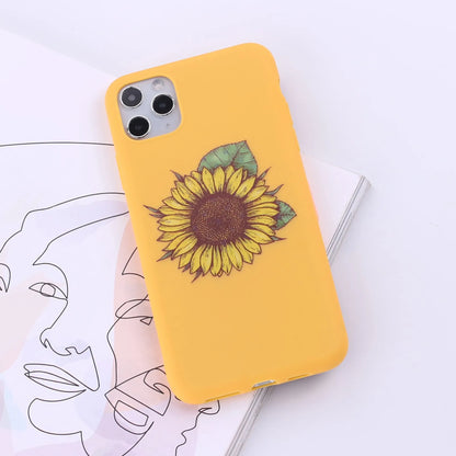 A selection of colourful TPU back cover cases for various Apple iPhone models.