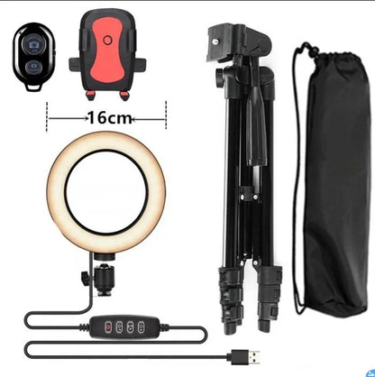 Adjustable live phone stand with height range 35-110cm, gross weight 805g, in various styles for hands-free phone use