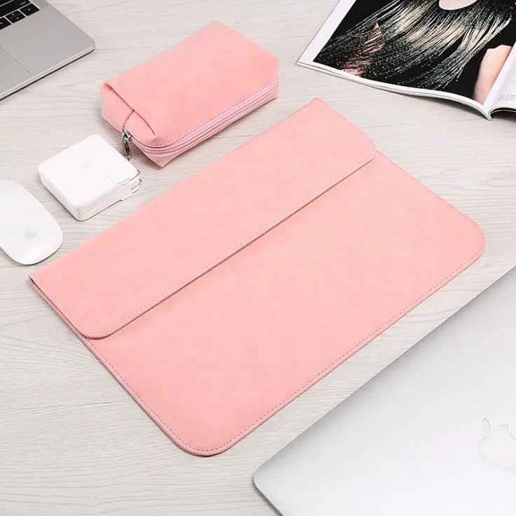 Frosted laptop sleeve for MacBook Pro Air 11-16 inch, in Blue Deep Grey Green Khaki Light Grey Pink