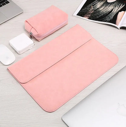 Frosted laptop sleeve for MacBook Pro Air 11-16 inch, in Blue Deep Grey Green Khaki Light Grey Pink
