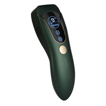 Freezing point hair removal device in Sundial green, pink or white colour for whole body use