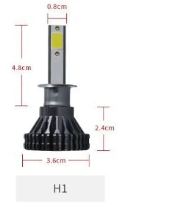 Car LED headlight bulb, 40W 3800lm 6000K, 9V-30V, custom COB lamp beads, single lamp