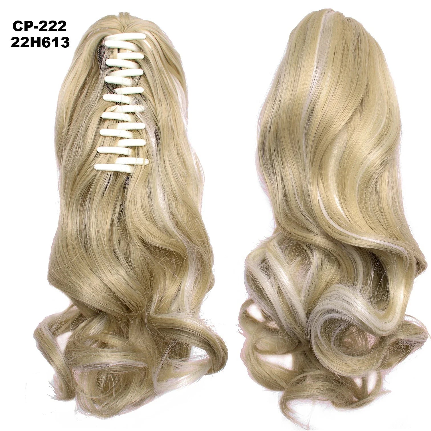 Stylish ponytail hair extension with natural-looking waves for a glamorous hairstyle