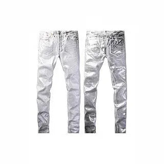 Men's black slim fit stretch skinny jeans with button-fly opening and straight leg design