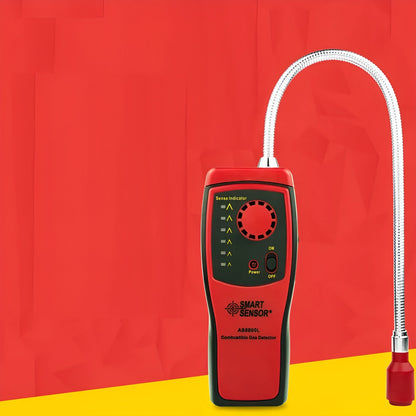 AS8800L portable flammable gas detector with LED alarm lights