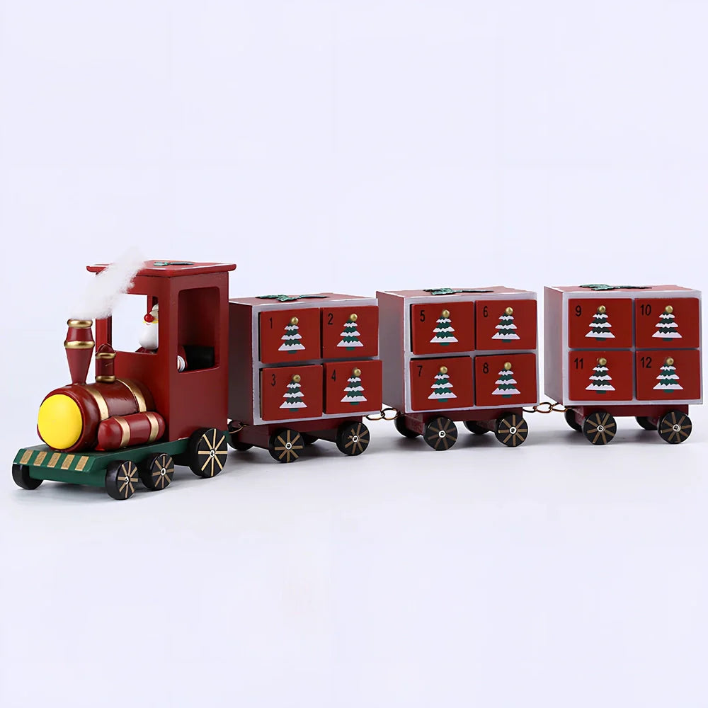 Handcrafted wooden Christmas window decorations with traditional designs measuring 15-20cm