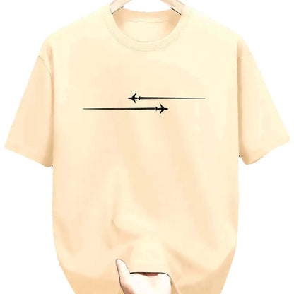Men's loose fit cotton blend t-shirt with cartoon printed pattern in multiple colour options