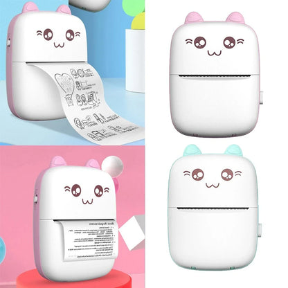 A compact, portable Bluetooth wireless photo printer for mobile devices, featuring high-quality thermal printing, rechargeable battery, and easy app connectivity.