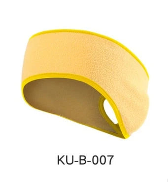 Thermal fleece sports headband with contoured design for full ear coverage, available in multiple colors