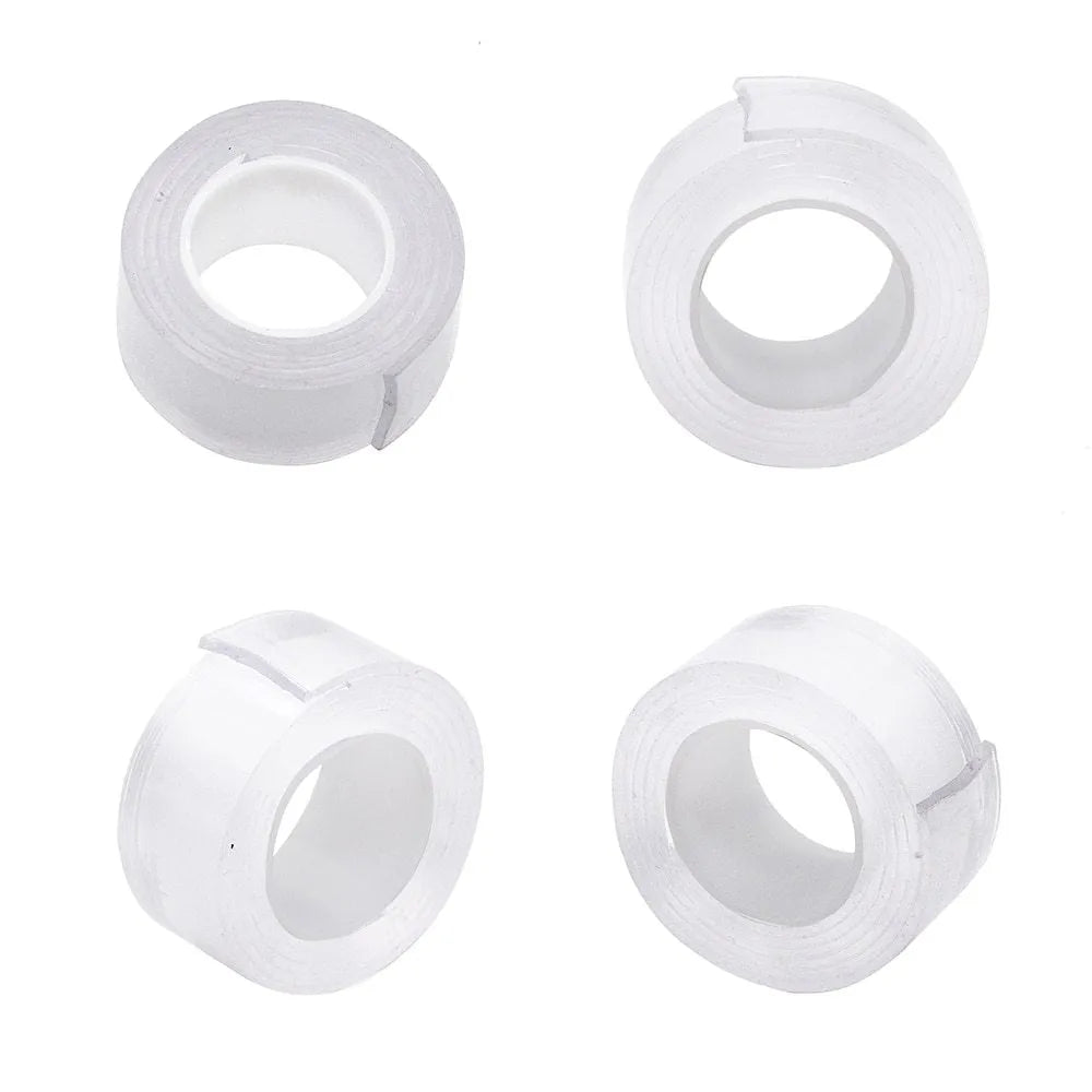 Roll of nano magic adhesive tape showing 30mm width and 2mm thickness for car and home storage organisation