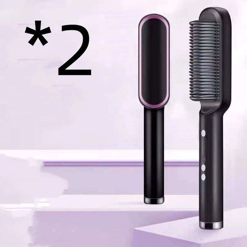 2-in-1 Hair Styler with Tourmaline Ceramic Heating, Intelligent Temperature Control, and Negative Ion Technology